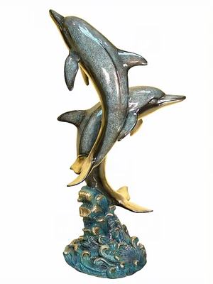 2 Dolphins Fountain - Special Patina