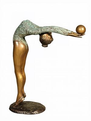 Rhythmic Gymnast - Arching with Ball