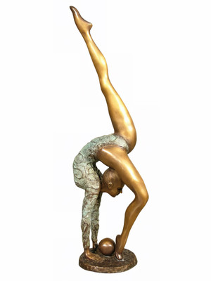 Rhythmic Gymnast - Balancing with Ball