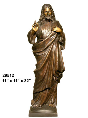 Jesus with the Sacred Heart - with Marble Base (not shown)