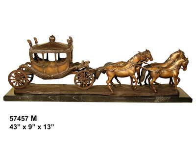 Remington design, "Princess Coach" - with Marble Base