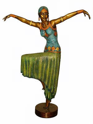 Art Deco-style Dancer A - Special Patina, Style NA