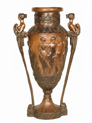 Roman-Inspired Bronze Urn