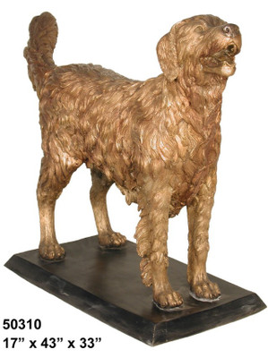 Golden Retriever on a Base