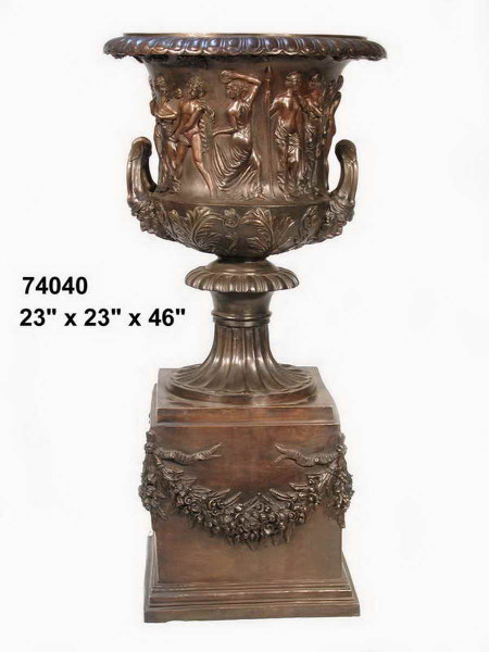 Greco-Roman Urn on Pedestal