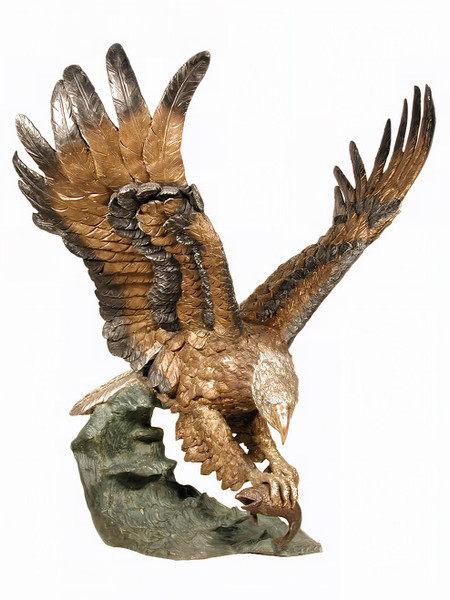 Eagle Catching a Fish - 56" Design