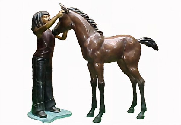 Girl and Foal