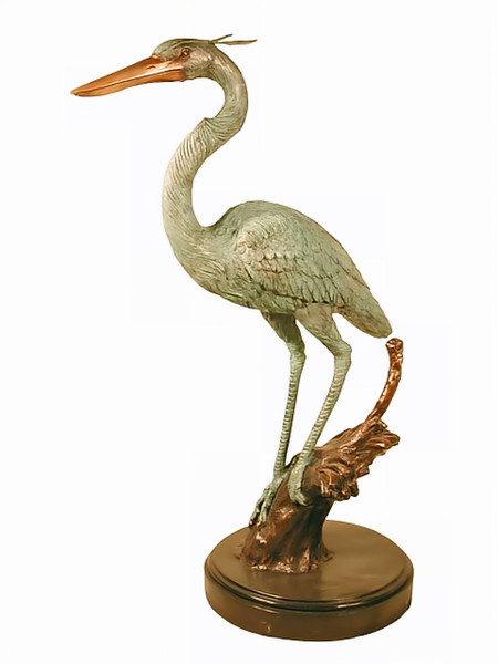 Heron Perched on a Branch