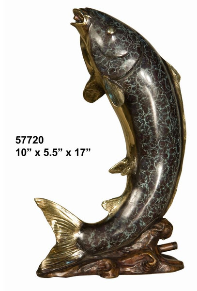 Koi Fish - 17" Design with Marble Base  -  SALE!