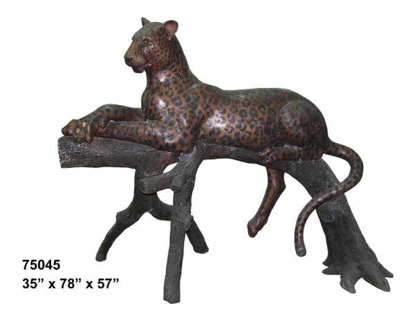 Leopard Resting on a Tree Branch