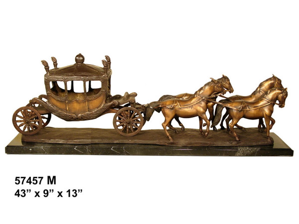 Remington design, "Princess Coach" - with Marble Base