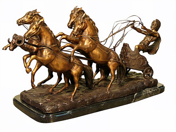 Roman Gladiator with his Team of Horses - Tabletop