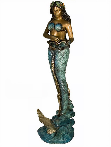 Mermaid with Shell - Special Patina, Style NA