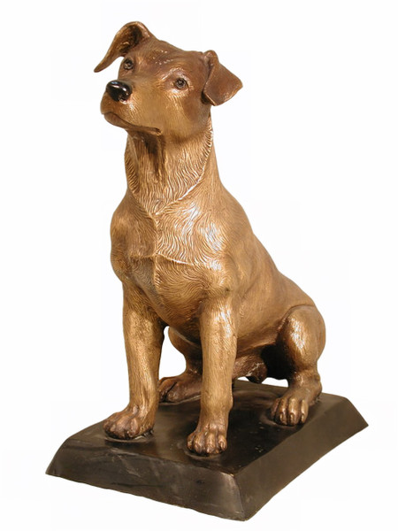 Jack Russell Terrier - with Bronze Base
