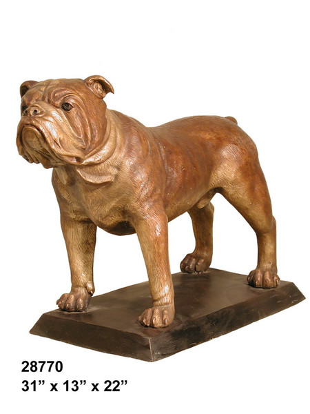 Standing Bulldog on Bronze Base - SALE!