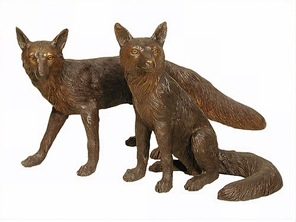 Pair of Foxes - SALE!