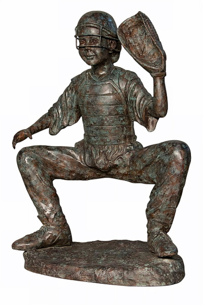 Little League Catcher - Retro Design - 40"H