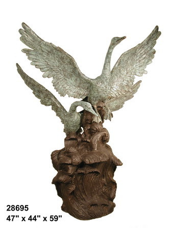 Geese Taking Flight Fountain