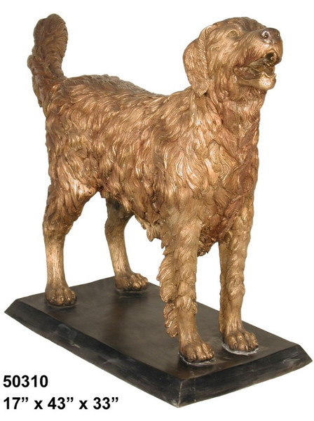 Golden Retriever on a Base