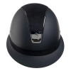 Samshield® Miss Shield 2.0 Shadowmatt Alcantara Top & Frontal Band, Black Chrome Trim & Blazon Helmet