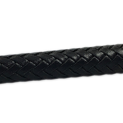 Plaited Leather Hunter Jumping Bat with Personalized End Cap