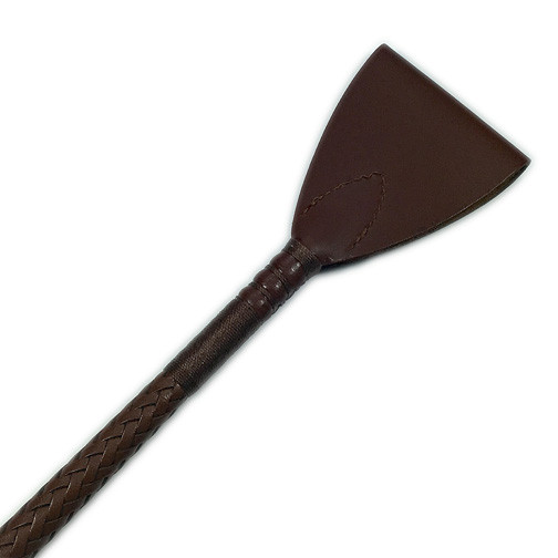 Plaited Leather Hunter Jumping Bat with Personalized End Cap