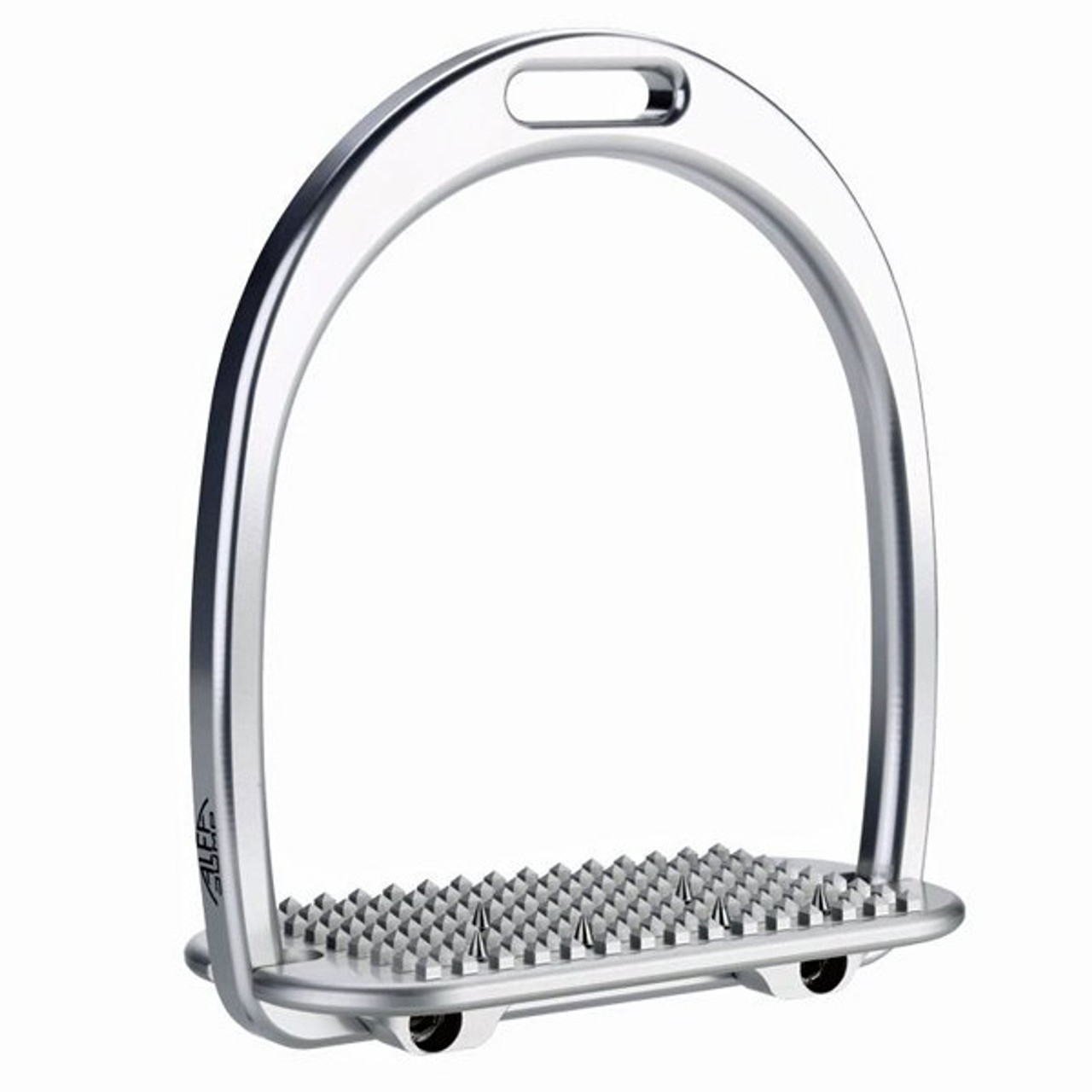 Alfa Jump Stirrups with Flat-Spiked Soleplate - SignatureSpurs.com