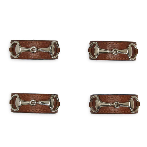 Leather Napkin Rings: Set of 4