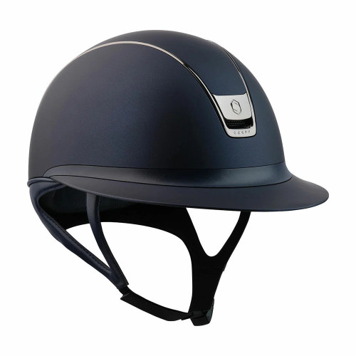 Miss Shield ShadowMatt 2.0 5 Swarovski Crystal Stone Helmet - Blue
