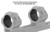 UTG ACCU-SYNC 30MM MEDIUM PROFILE 50MM OFFSET PICATINNY RINGS, Red, UTG- AIR31850