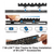 UTG PRO M-LOK AR15 15" SUPER SLIM RAIL, BLACK & RED 2-TONE, MTU019SSMR2