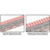 UTG PRO M-LOK AR15 15" SUPER SLIM RAIL, BLACK & RED 2-TONE, MTU019SSMR2