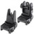 UTG PRO FLIP-UP FRONT & REAR SIGHT SET, PICATINNY, Made in the USA