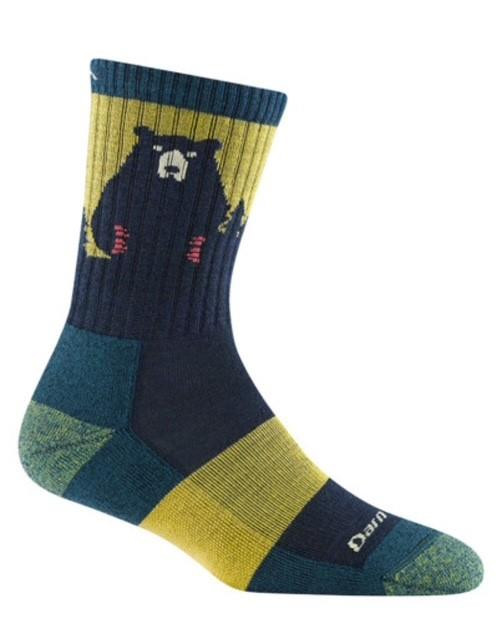 Darn Tough Bear Town Micro Crew 1970 Dark Teal - BWCAshop.com