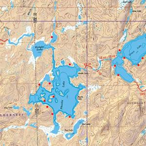 McKenzie Map 20 - Alton & Perent Lake - BWCAshop.com