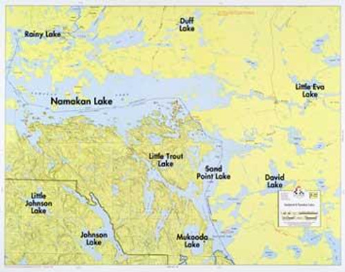 Fisher Map F-22 - Sandpoint & Namakan Lake -