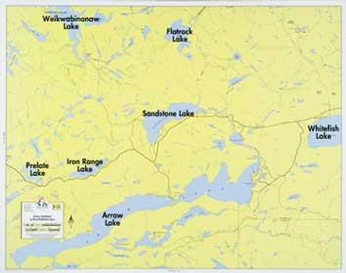 Fisher Map F-21 - Arrowhead, Sandstone, West & Whitefish Lake -