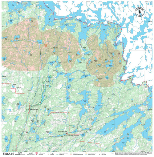 True North Map BWCA 06 - Mudro, Crooked Lake -