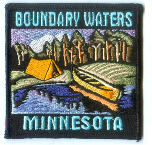 Patch - Boundary Waters Minnesota Retro Canoe -