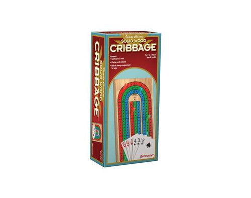 Cribbage Board with Cards -