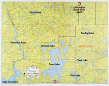 Fisher Map F-8 - Vermilion, Trout, Vermilion River, Bootleg Lake