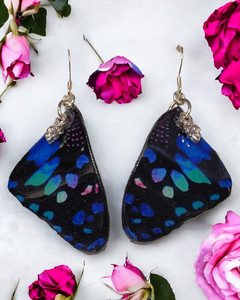 Graphium Weiskei handpainted butterfly earrings