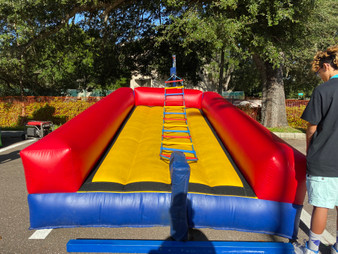Jacobs Ladder team challenge for rent — an inflatable activity perfect for outdoor events, corporate outings, and school competitions.