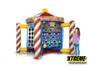 "5 in 1 inflatable carnival game offering multiple fun activities for kids and adults"