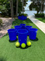 "Giant Yard Pong game setup for an outdoor party"