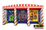 "3-in-1 inflatable carnival game featuring multiple activities for kids"