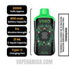 Sour Apple Fucking FAB VIHO Supercharge Pro Christmas Disposable Vape Specifications