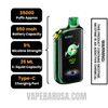 Lime Cucumber Soda Fasta Burrst 35000 (Fizz Series) Disposable Vape specifications 