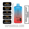 Tropical Paradise Fruitia X Fume Disposable Vape 8000 Puffs Specifications 