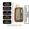 Mexican Mango OMINA BAR X LALA BAR 40K Disposable Vape Specifications